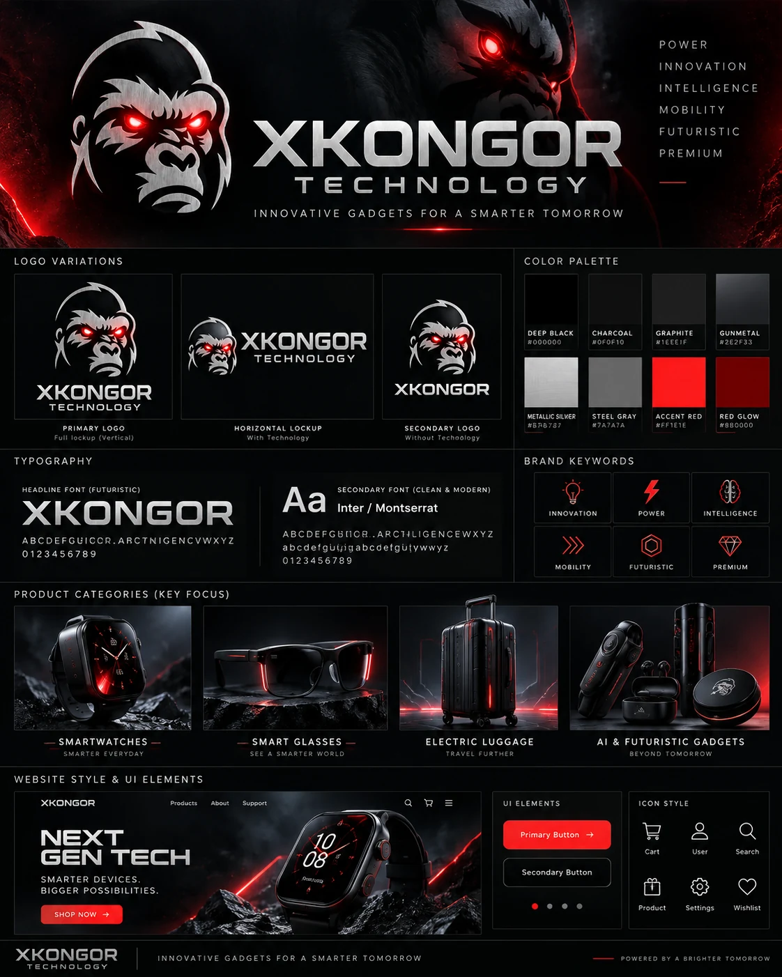 XKONGOR brand identity